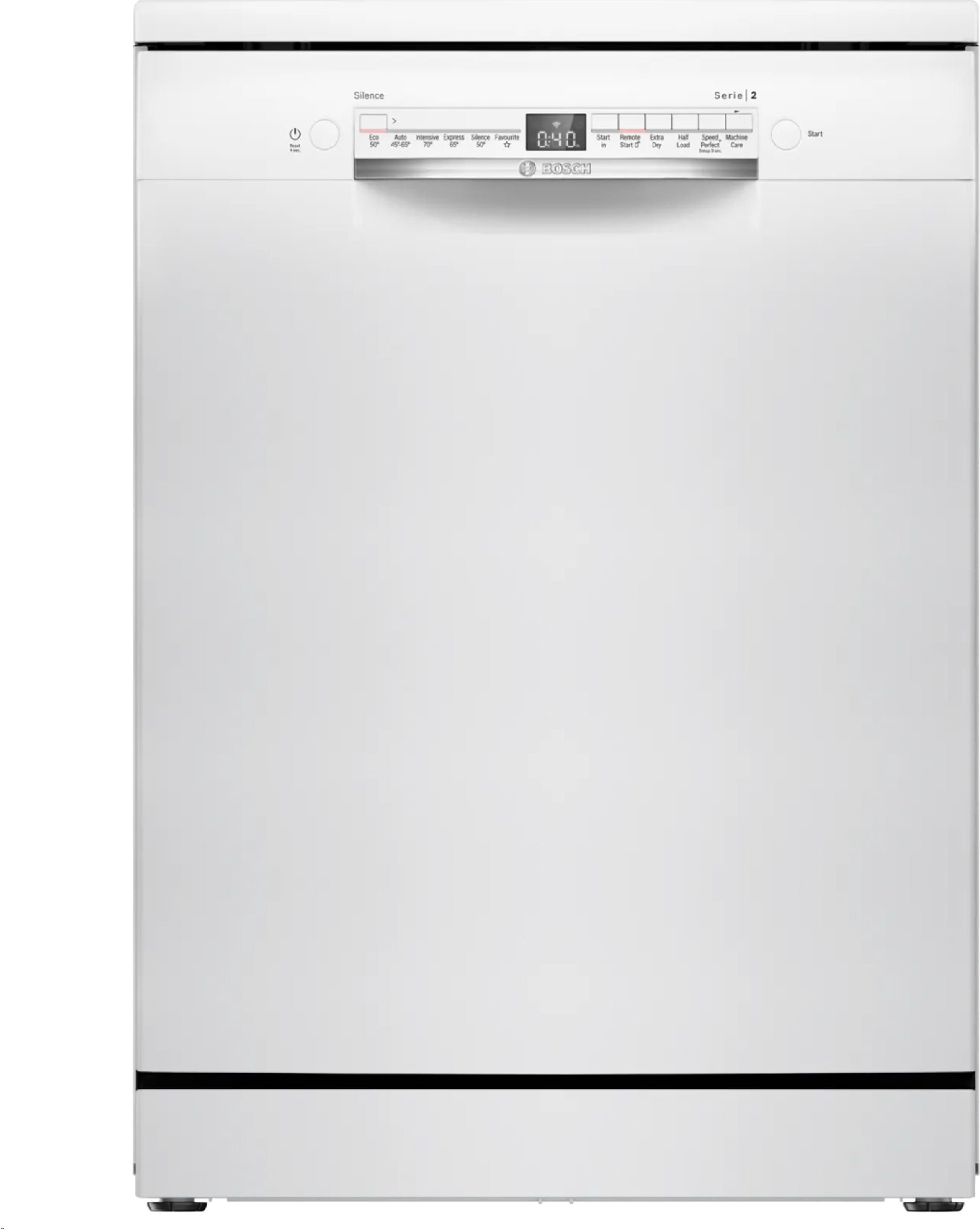 Image of Bosch Series 2 SMS2HVW67G Wifi Connected Full Size Dishwasher - White - D Rated, White